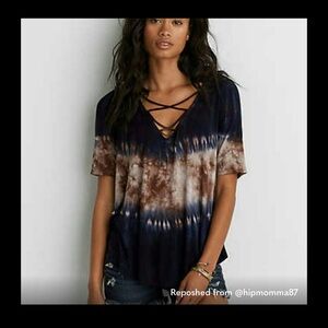 American Eagle tie dye Soft & Sexy tee